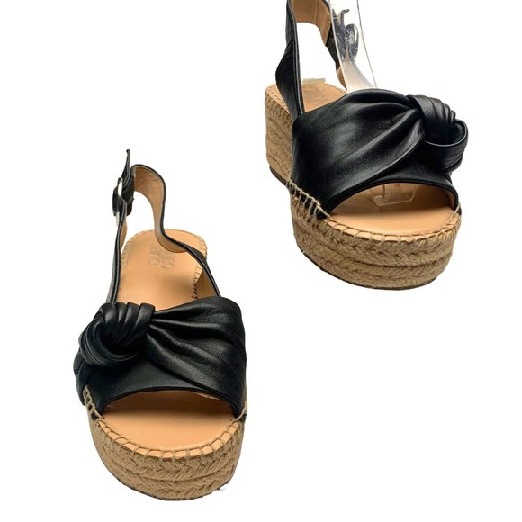 FRANCO SARTO Pirouette Leather Espadrille Slingback Sandals Womens - Picture 5 of 11